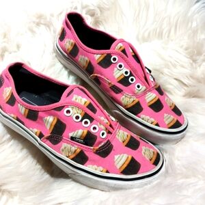 Vans Cup Cake Cupcake Sneaker Shoes Off The Wall Womens 9 Men's 7.5 Excellent